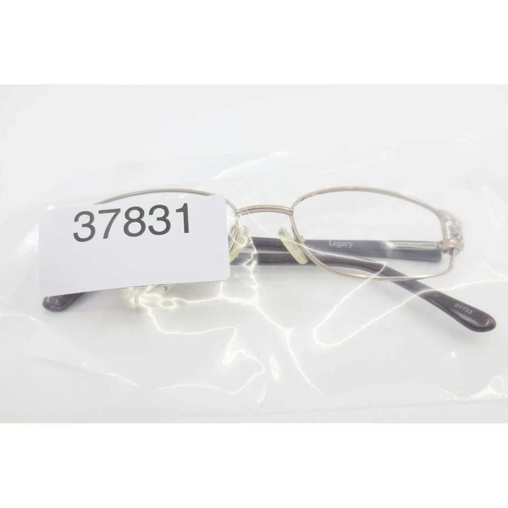 Legacy WM 5100 Eyeglasses Brown Gold Oval Frames 49-16-135 Filigree Temples